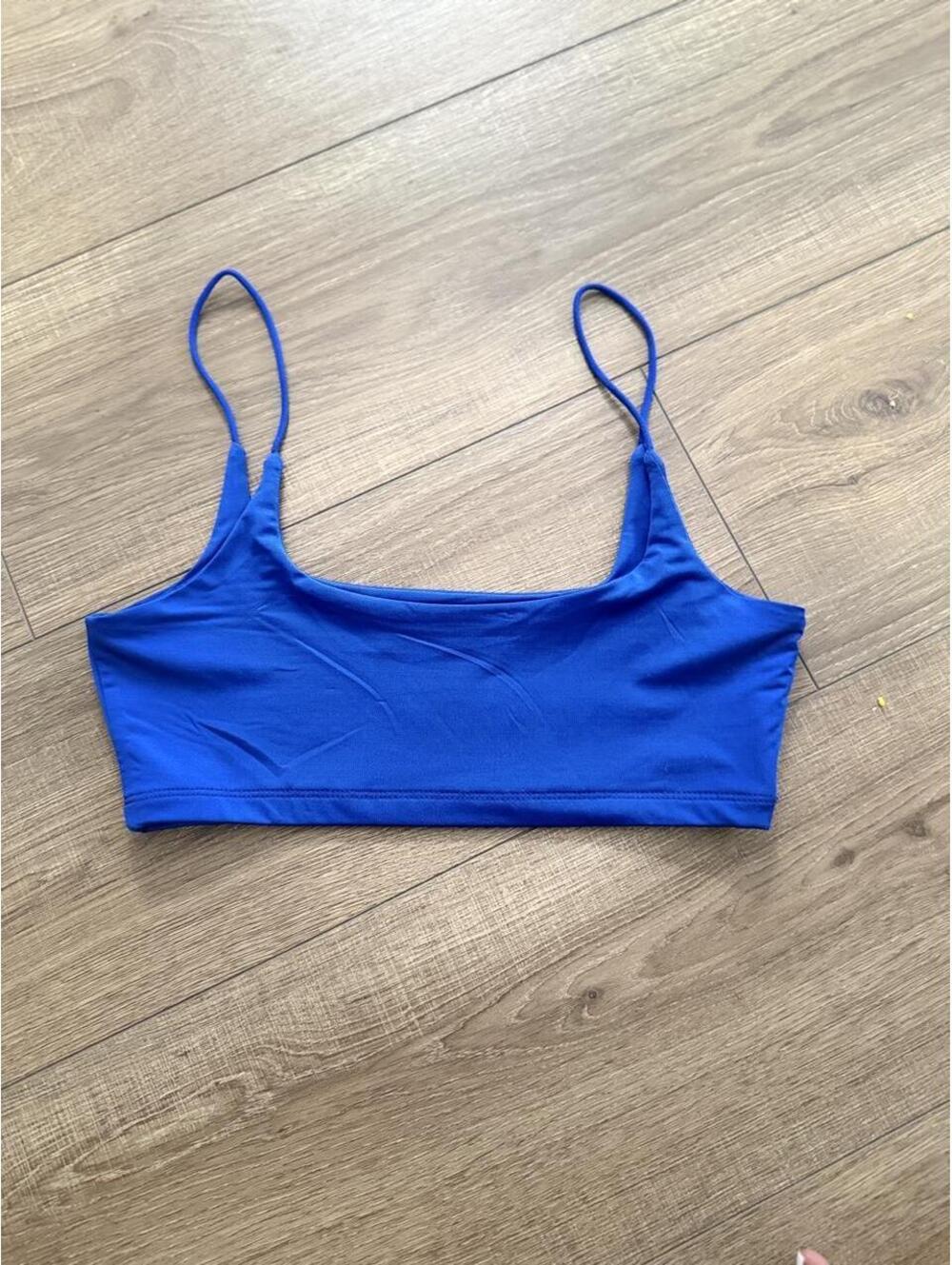 SHEIN Women's Blue Crop-top